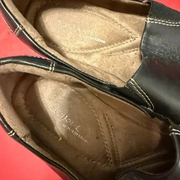 Natural soul men’s black leather diabeticgjer diabetic shoes size 8 - Picture 2 of 4